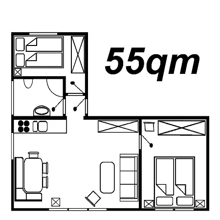 Strandnahe Ferienwohnung Haus Kirsten Nr.3 Appartamento *